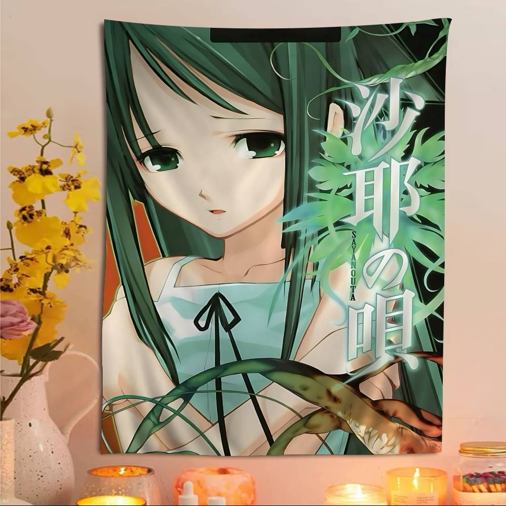

Эксклюзивный Фан-арт Гобелен HD Печать Saya No Uta Графика из Игры для Коллекционера Декор Комнаты в Общежитии Подарок 74x94cm(29x37in)
