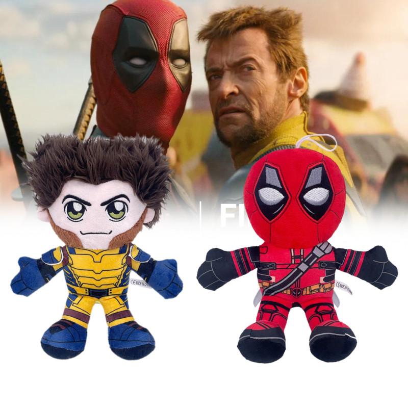 Plush Wolverine Deadpool Dolls Superhero Stuffed Toy Anime Film Decor