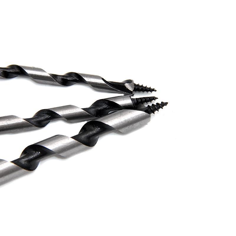 5pc 100mm Carpenter Auger Bits 5-12mm Hexagonal Handle Twist Drill Hand Spiral Reamer Power Tool Accessories Set