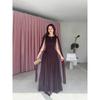 Women's Long Dress Fashion Temperament French Dress Sleeveless Dress