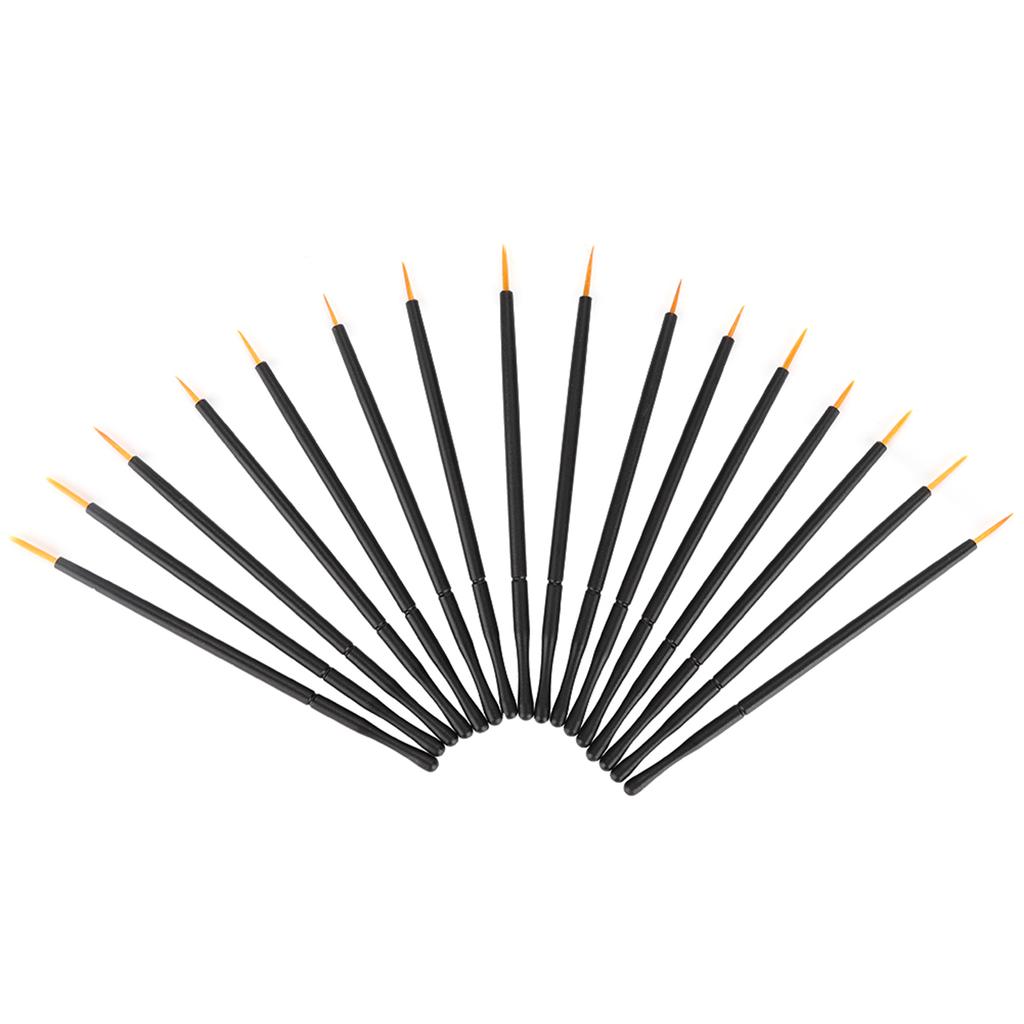 100pcs Disposable Eyeliner Brush Hard Head Eyeliner Liquid Brush Eye Shadow Brush Makeup Tool