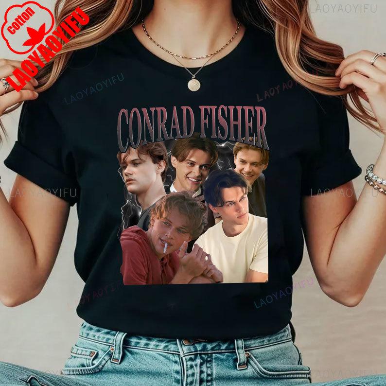 Maglietta Vintage Conrad Fisher Team Conrad L'Estate in cui sono diventata Bella Retro Conrad Fisher Cena tra Ragazze Y2k Top Abbigliamento Unisex 2025