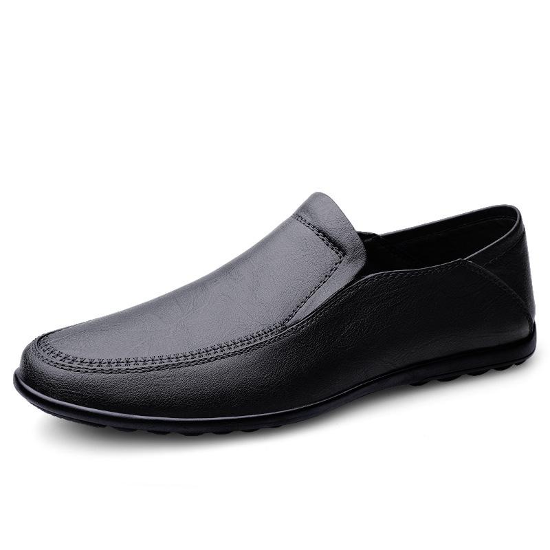 8260 men's shoes Doudou shoes driving leather shoes spring and summer low-top foot cover flat-soled cowhide surface one-pedal large-size casual shoes