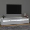 TV-meubel met LED-verlichting Wit 210 x 35 x 40 cm