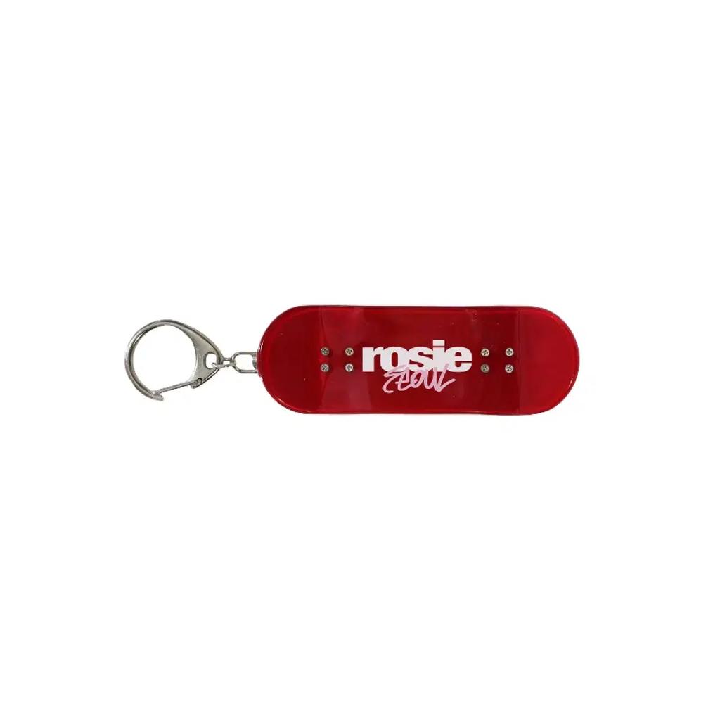Rose Rosy Pop-Up Skateboard Keyring + Photo Card