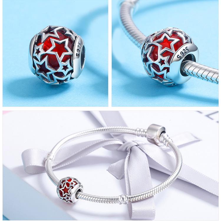 Jewelry New Year'S 925 Sterling Silver Beads Collection Fashion Beaded Bracelet Silver Jewelry Accessories