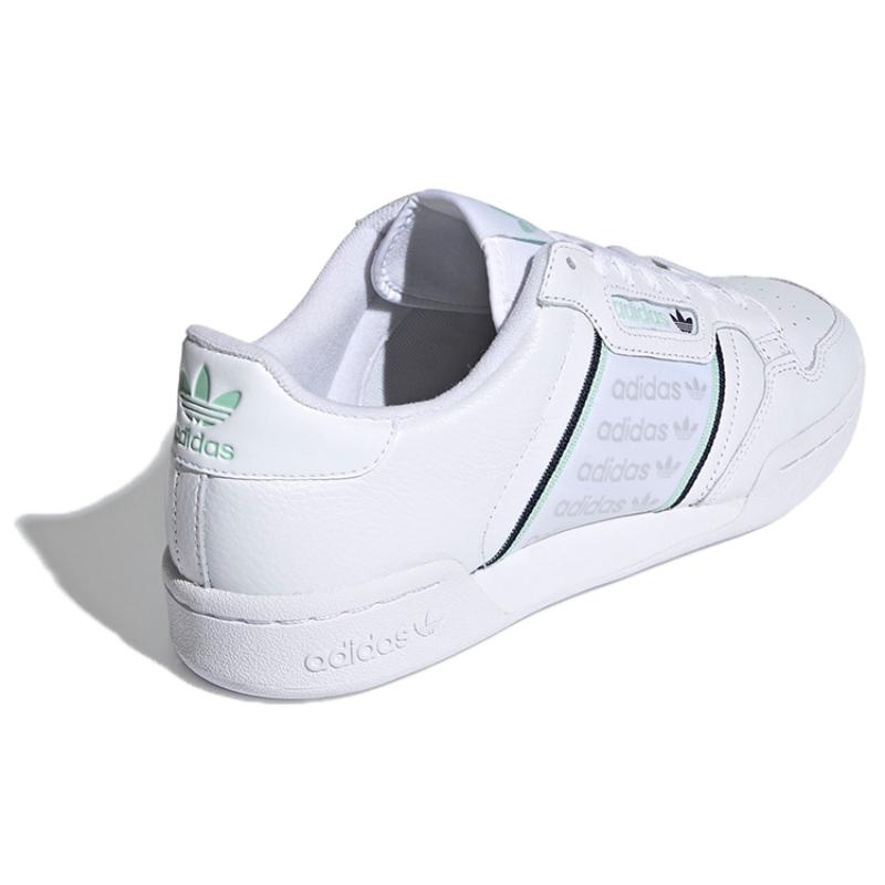 adidas Continental 80 'Weiß Schwarz Grün' Sneaker FU9776