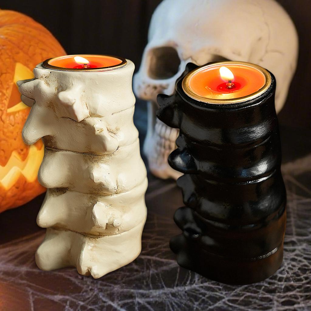 Human Organ Models Candle Holder, 3D Heart Spine Brain Candlestick Candle Stand,Halloween Horror Theme Home Decorations