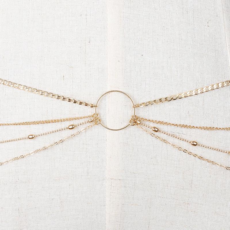 Women Belly Body Chains Bohemian Multilayers Gold Color Waist Chain Body Jewelry