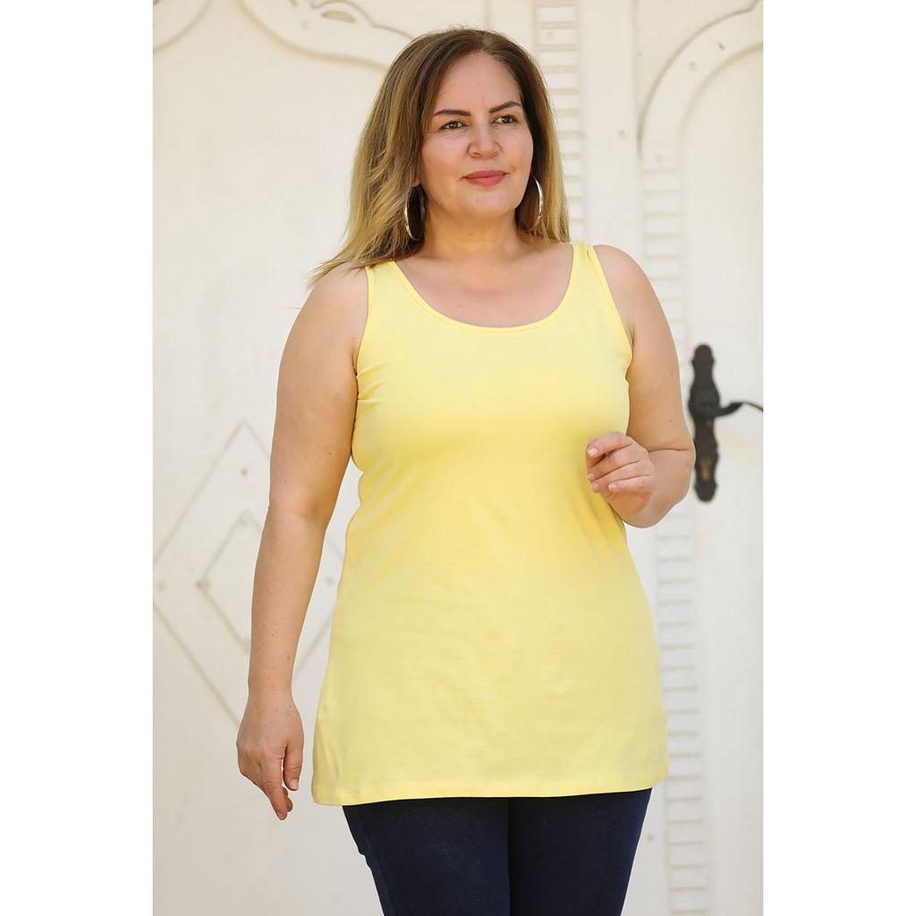 Plus size yellow tank top Clearance