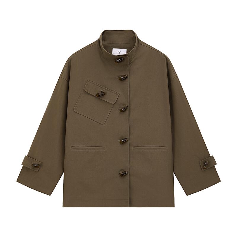 ELLE KIDS Girls' Vintage Workwear Toggle Jacket