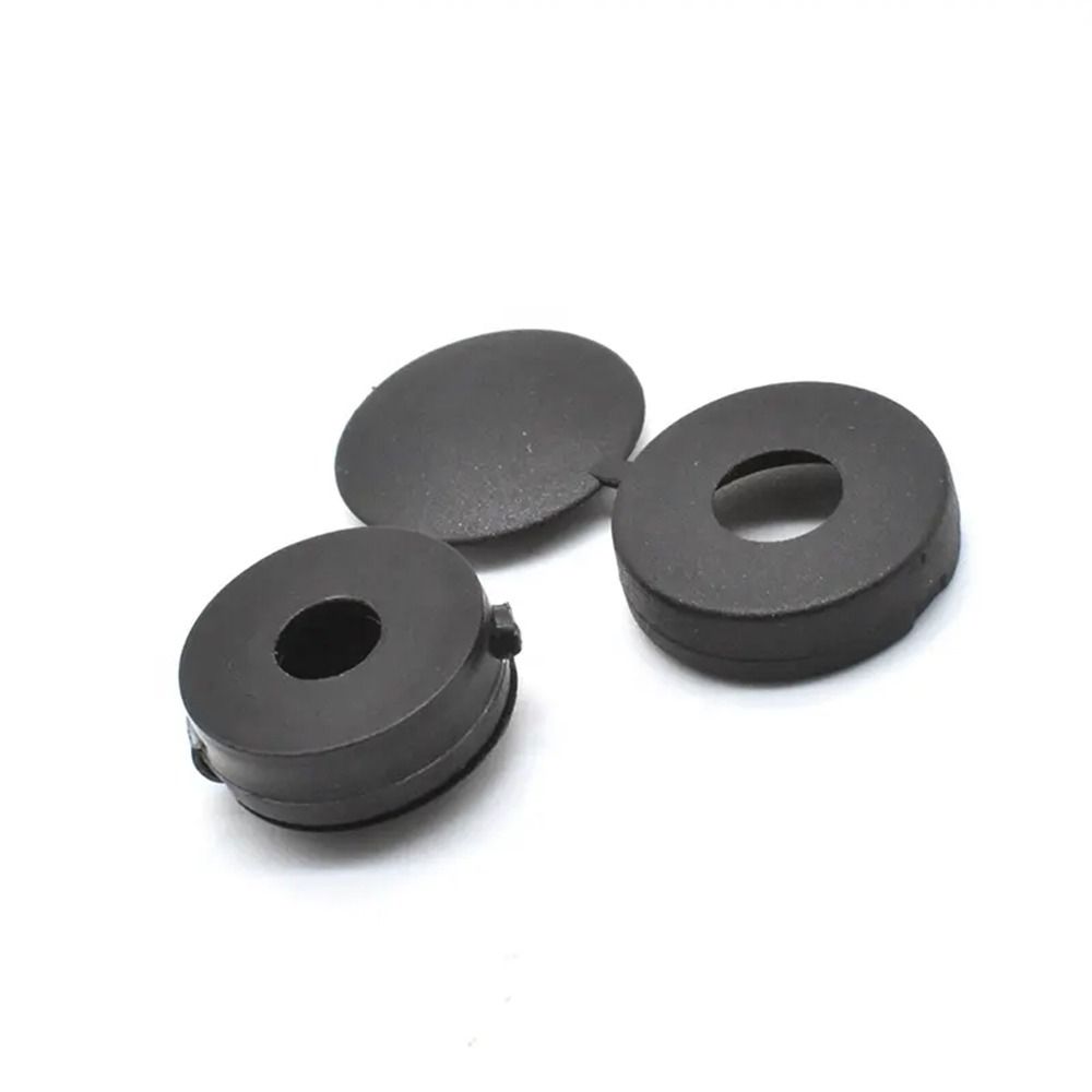 100 Pieces Small Plastic Shutter Screw Caps Black Fold Screw Snap Covers  Covering Screw Heads