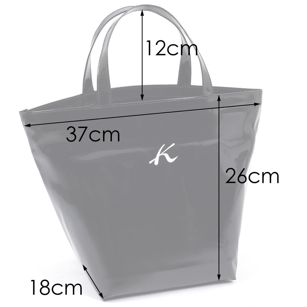 Kitamura YH1129 Red 2-Way Zippered Shopping Bag