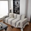 1pcs Striped Chenille Fabric Sofa Towel Four Season Universal Full Couch Covers  Anti Cat Scratch Double-sided Fabric Pad