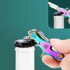 Zahnstocher aus Edelstahl Bieröffner Multifunktionales Mini-Klapp-Fruchtmesser Geschenk Selbstverteidigungswerkzeug Tragbare Outdoor-Gadgets