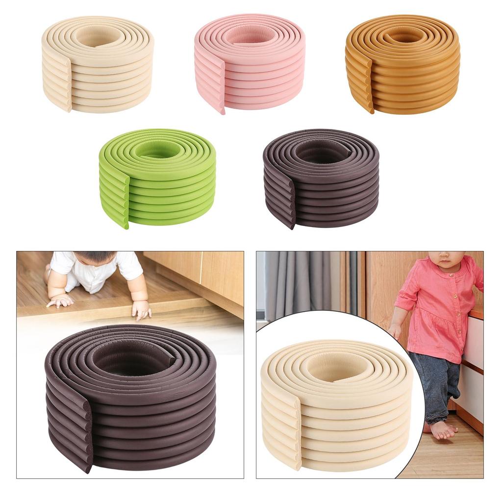 Edge Protection for Tables, Furniture, Anti-collision Strips, Edge Protection for Worktops, Cabinets, Desks, 2 M Edges