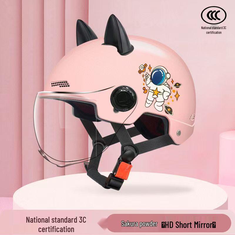 Adjustable 3C Electric Bike Helmet: Lightweight, Cute Design for Men & Women, All-Season Sun Protection