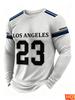 Men's T-Shirt basketball jerseyt Long Sleeve Autumn Striped Round Neck Outdoor Sports T-Shirt for Men Sport Men's Jersey T-shirt