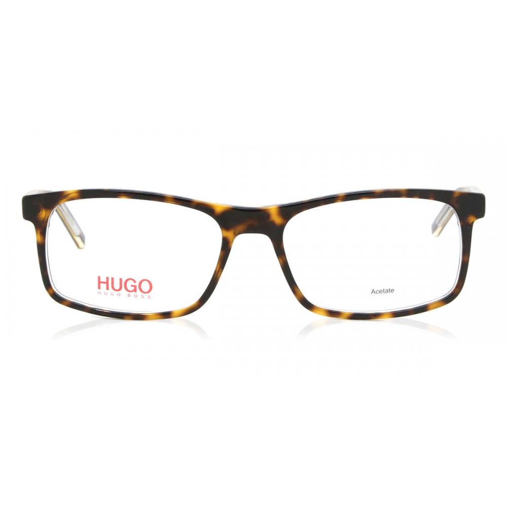 

Hugo 1004 Krz Men Eyeglasses Dark Tort On Clear/54