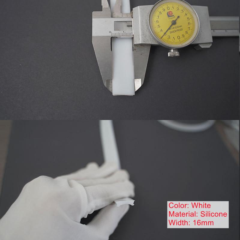 Led Aluminum Profile Silicone Flexible Pc Lampshade Milky White Cover for Cabinet Hard Bar Light Wall Decor Diy Linear Lamps