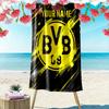 Custom Borussia Dortmund Print Beach Towel, Large Soft Quick Dry Towel for Beach Camping Swimming