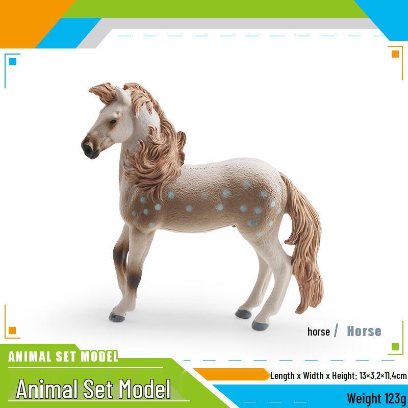 Фигурка Андалузской Лошади - Гарцующий Жеребец - Образовательная Модель Дикой Природы Игрушка для Детей