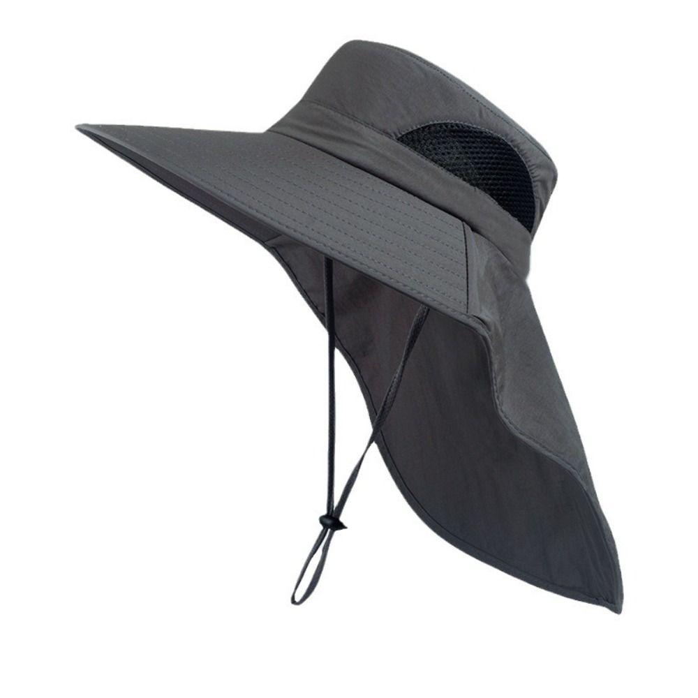 With Removable Mask Sun Hat Breathable Fisherman Hat Fashion Bucket Hat Outdoor
