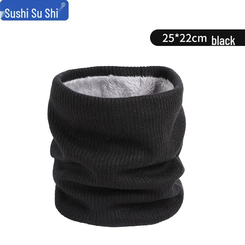 SoShi Winter Double-Layer Fleece Knit Neck Warmer 25*22cm