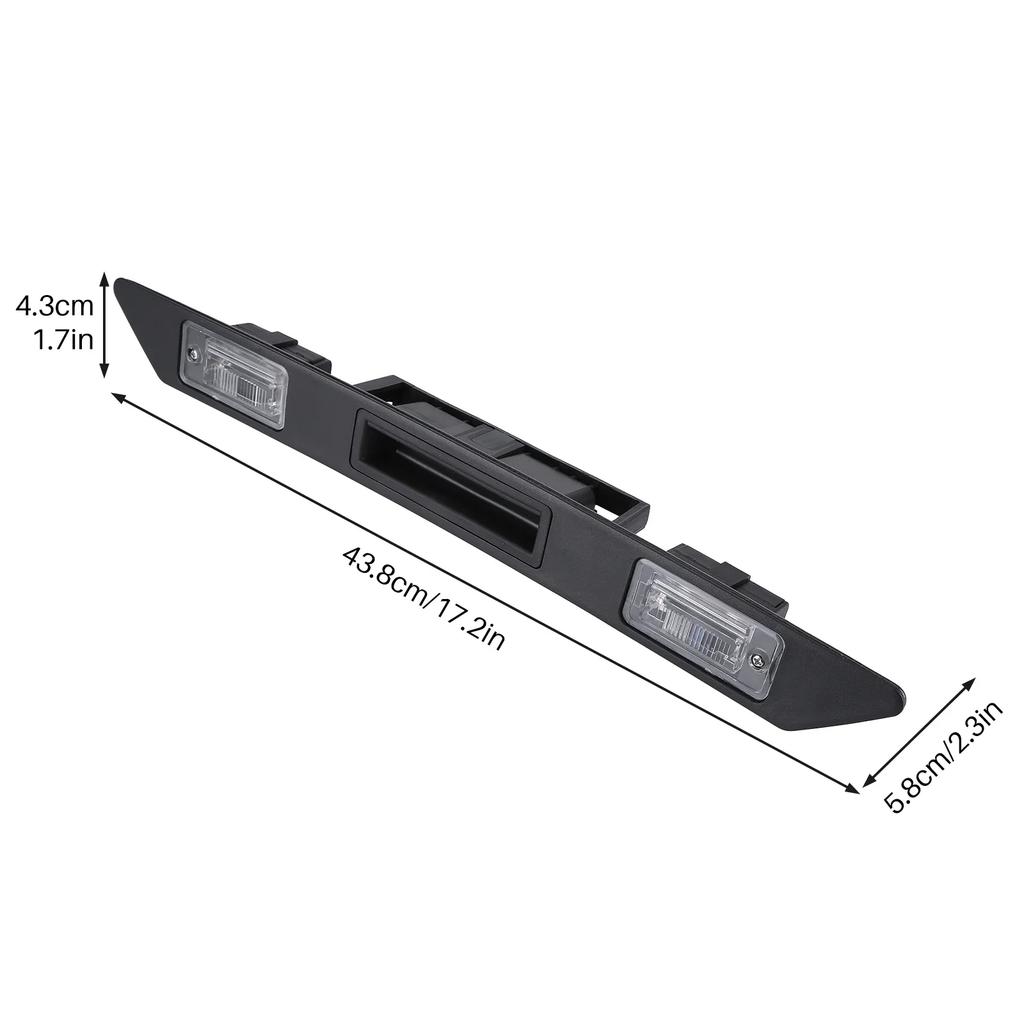 8P4827574 Griffstange Heckklappe Kennzeichen Kompatibel für A3 A4 B6 B7 A6 C6 Q7 RS3