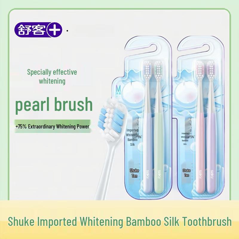 Saky Soft Bristle Whitening Toothbrush 4-Pack