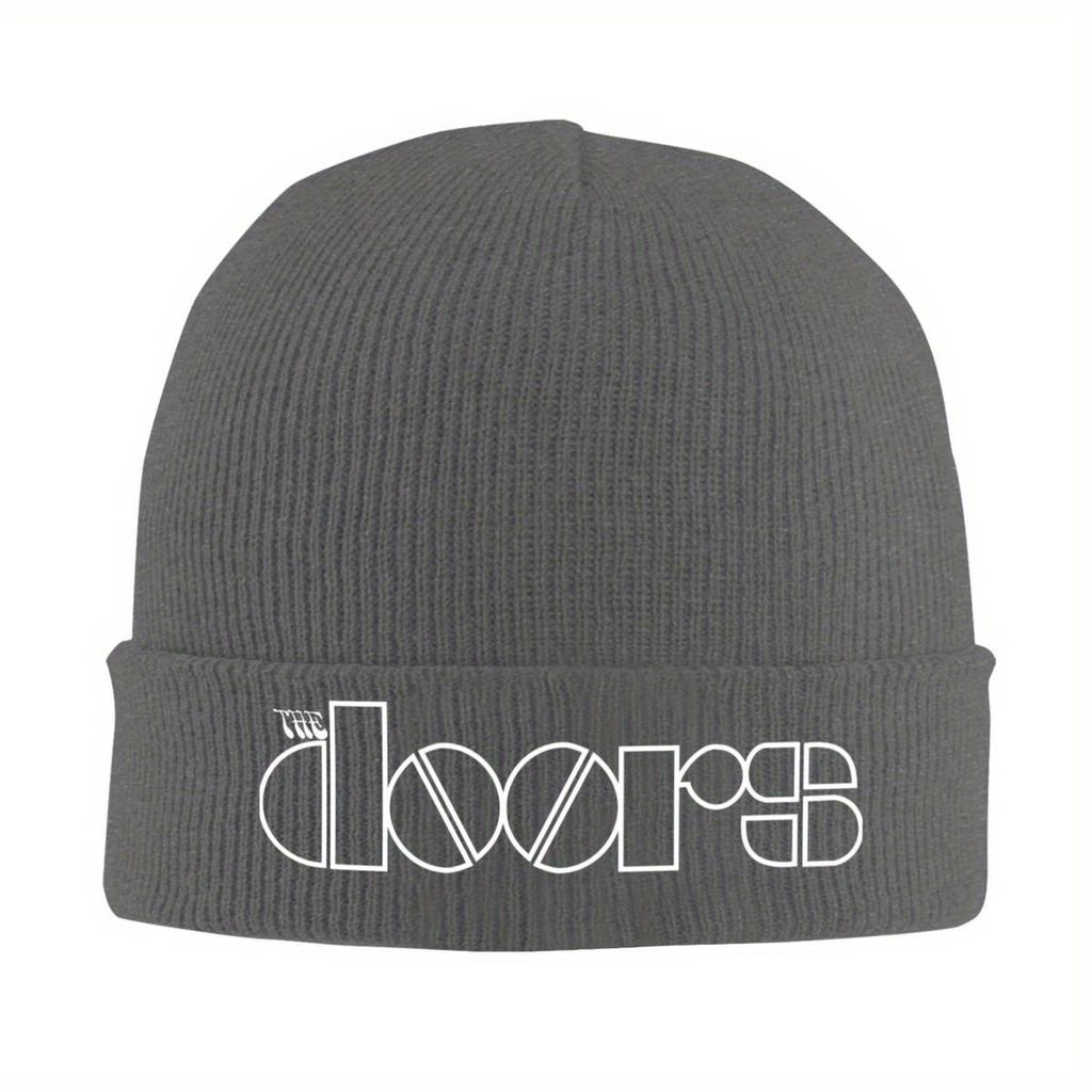 The Doors Knitted Hat Beanie Autumn Winter Hats Warm Street Band Caps for Men Women