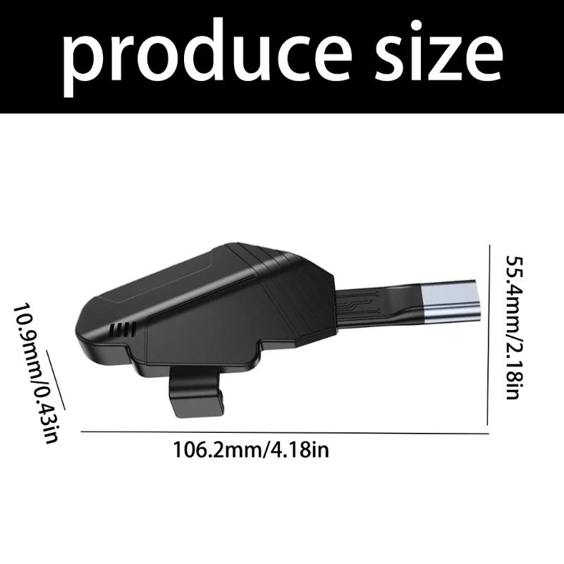 Ergonomic Type C Phone Tail Plug Converter Compatible Multiple Devices Featuring Flexible and Fast Speed Data Transfer