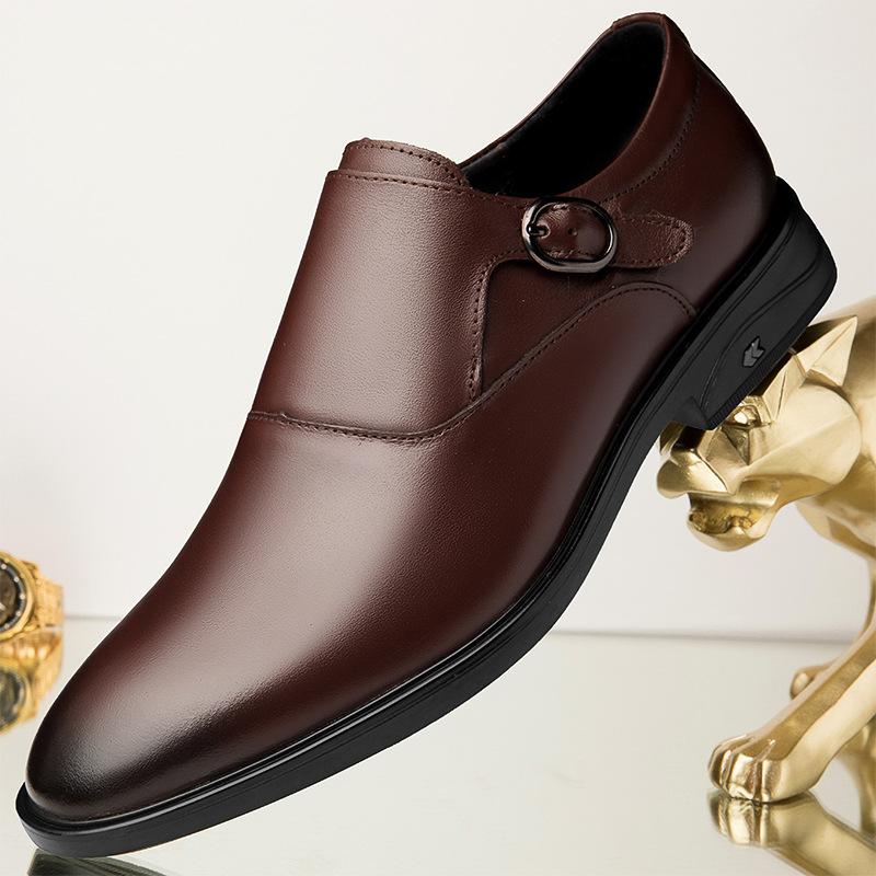 

Men s shoes 2025 summer new fashion one-pedal simple high-quality heightening wear-resistant men s waterproof casual leather shoes 44