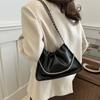 This year's popular fashion Korean version of pleated chain shoulder bag women's 2025 spring new versatile ins women's bag tide