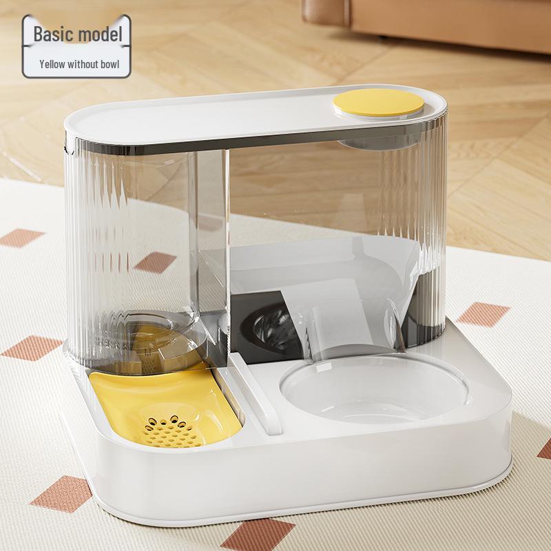 2-in-1 Automatic Cat Feeder & Water Bowl with Fountain Large Capacity/Automatic Cat Feeder