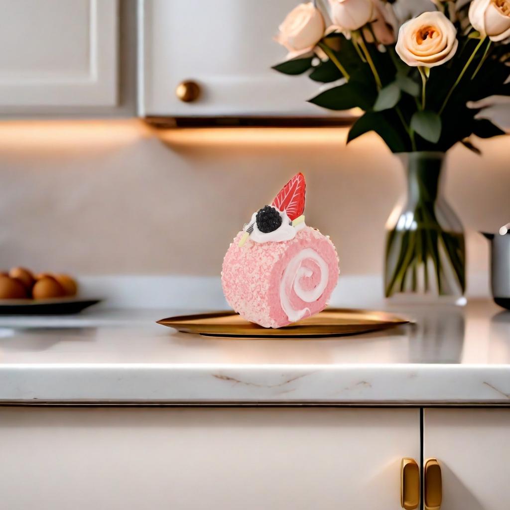 Artificial Swiss Roll Fake Cake Model Simulation Cake