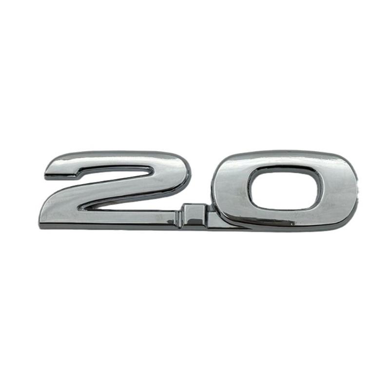 Auto Emblem Plakette Aufkleber 3D ABS 2.0 2.5 Geformter Aufkleber Kotflügel Emblem Heckklappe Plakette Aufkleber Auto Zubehör