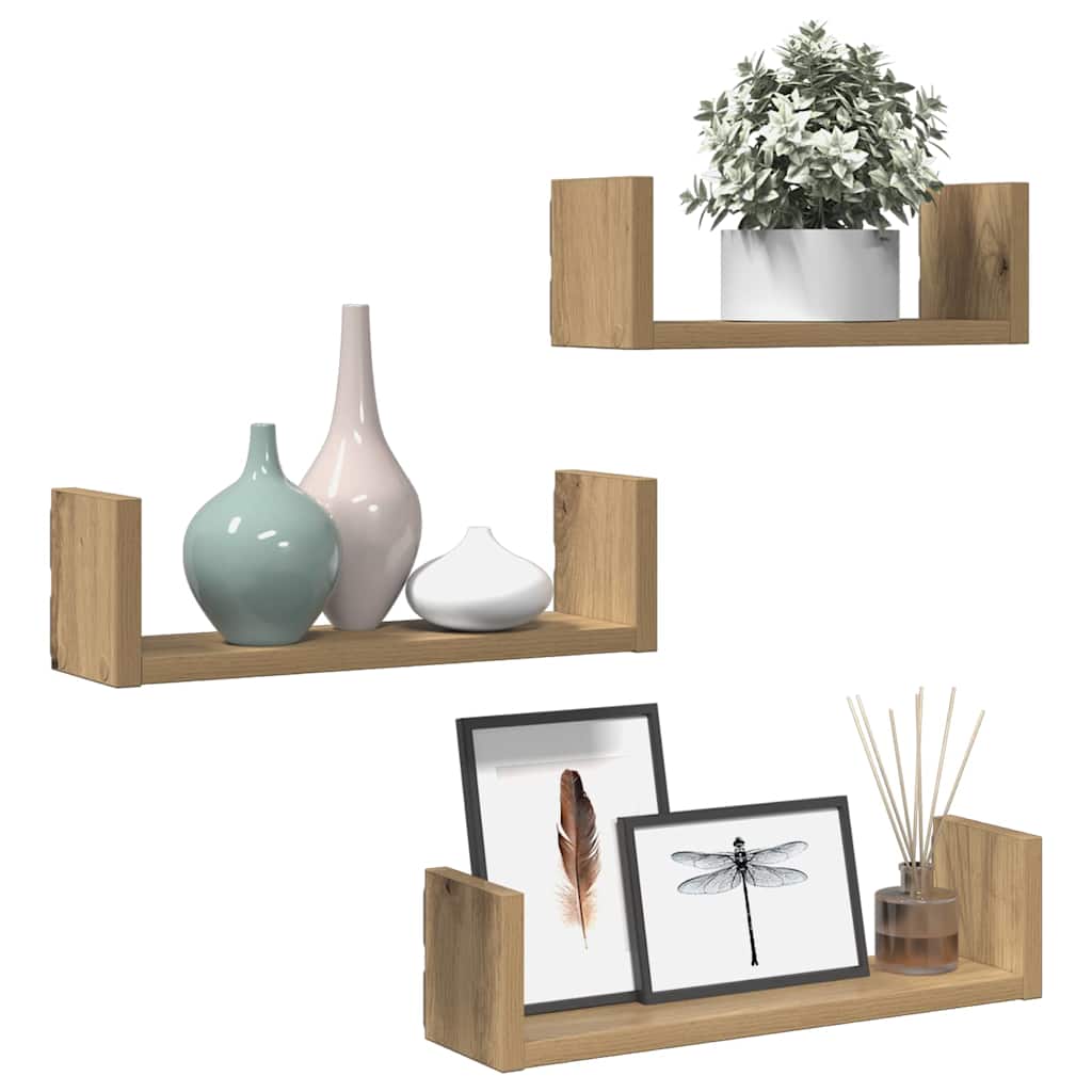 3 Wandregale für den Flur, dekorative Regale für das Wohnzimmer, Wandregale für das Badezimmer, vielseitige Ausstellungsregale, 40 x 10 x 10,5 cm