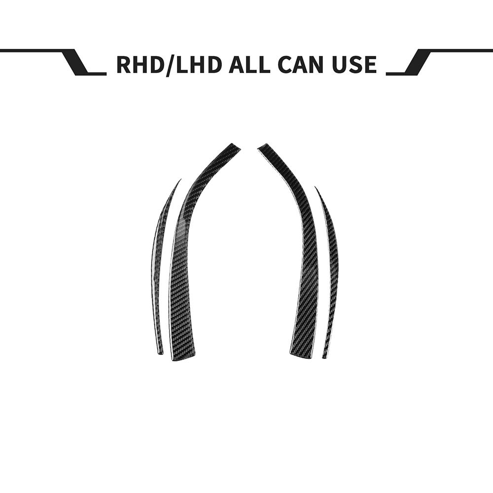 4PCS Carbon Fiber Look Door Decoration Cover Trim For Toyota Supra A90 2019-2022
