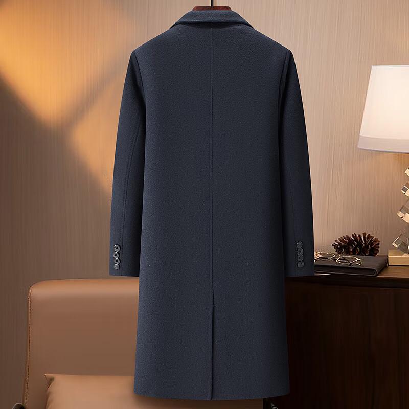 FAPAI Men's 100% Merino Wool Coat with Detachable Down Liner