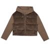 Thickened Splicing Jacket Women's Autumn and Winter New Loose Warm Padded Jacket Padded Coat