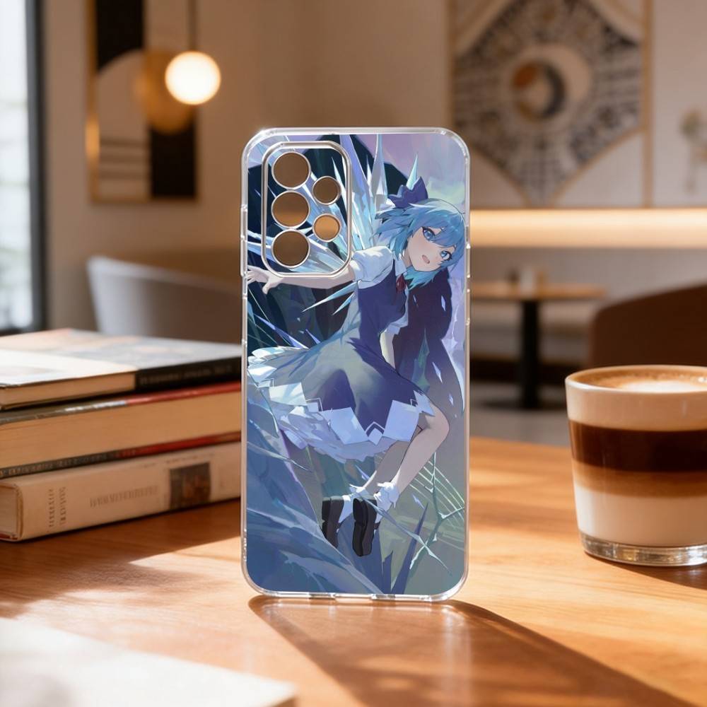 Touhou Project Cirno Phone Case Transparent Silicone Soft For Samsung S25,S24,S21,S22,S23,S30,Ultra,S20,Plus,Fe