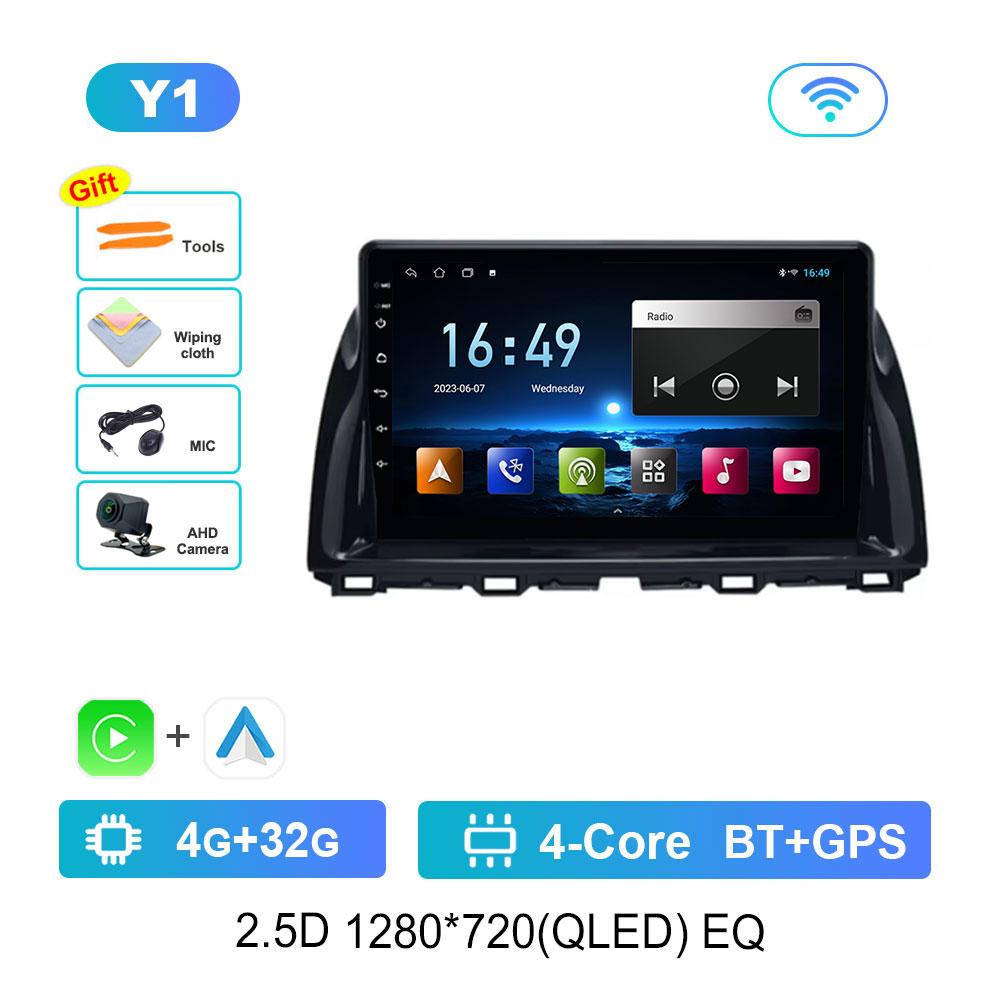 Car Radio Multimedia Player for Mazda CX5 CX-5 CX 5 2011 - 2016 Android 14 DSP Stereo GPS Navigation 4G WiFi Bluetooth Head Unit