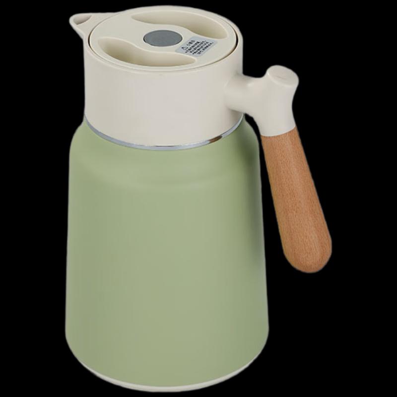 Shangqi 304 Stainless Steel Wood Handle Vacuum Insulated Pot