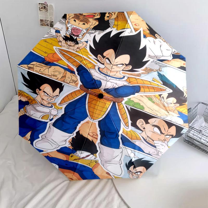1 PC Automatic Folding Umbrella - Dragon Ball Pattern Portable Foldable Design With 8 Ribs Christmas Birthday Gifts