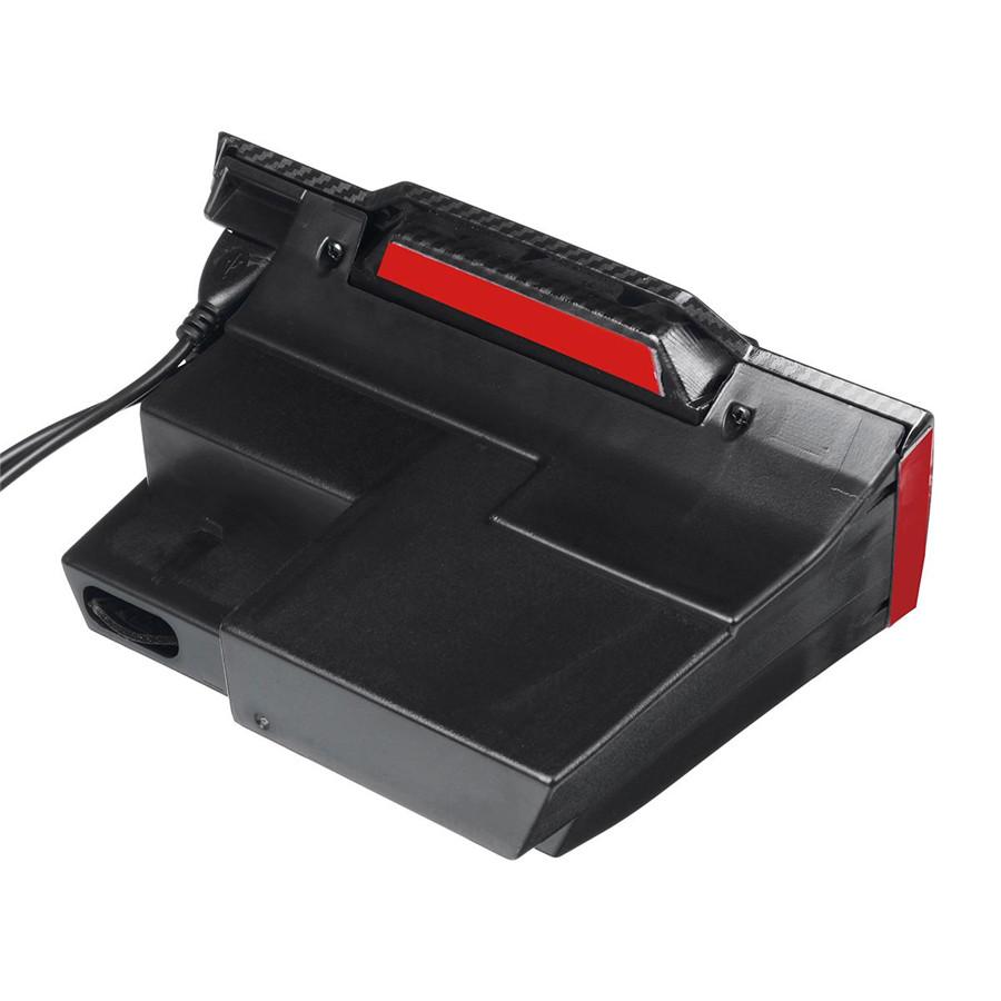 For Honda Civic 2016-19 ABS Carbon Fiber Look Inner Console Central Storage Box 1PC with USB