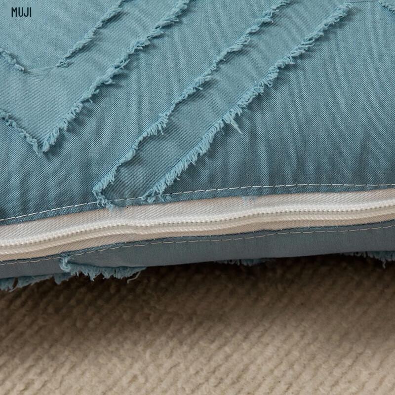 MUJI Cut Flower Fleece Pillow Blanket