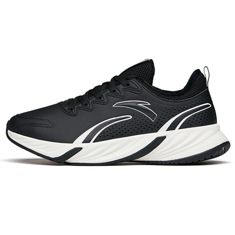 New Anta Running Collection Lightweight Cushioning Low Top Running Shoes Women's Black Fleece Lined 122145523-10
