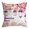 Ramadan Decoration 2024 Mubarak Cushion Cover Cotton Eid Mubarak Islamic Muslim Happy Eid Mosque Pillowcase Party Supplies