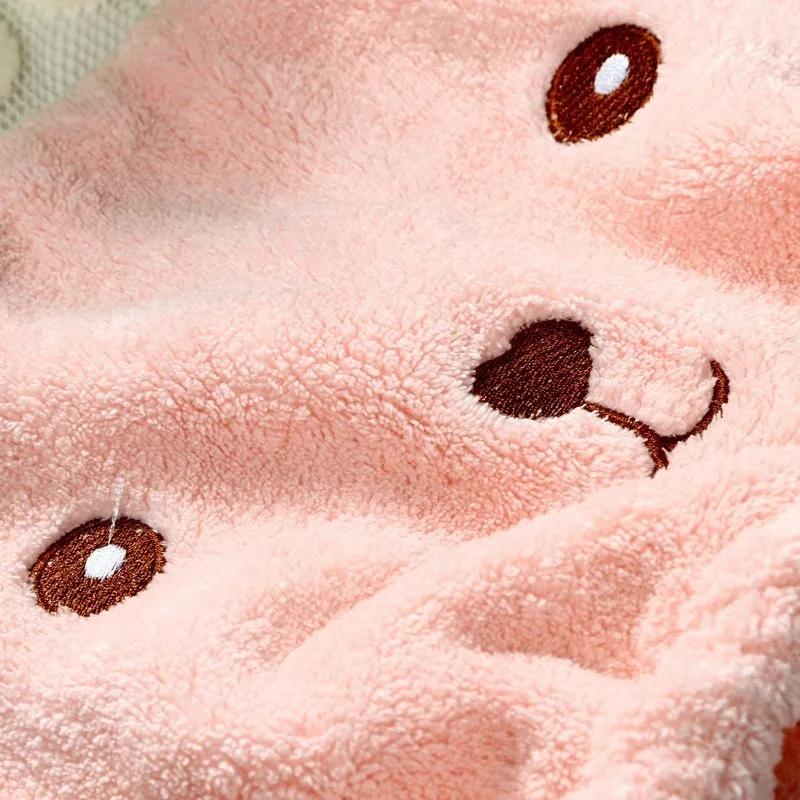 Bathroom Essential Hair Towel Cartoon Dry Hair Cap Soft Solid Color Thickened Hair Turban Absorbent Quick Dry Shower Wrap